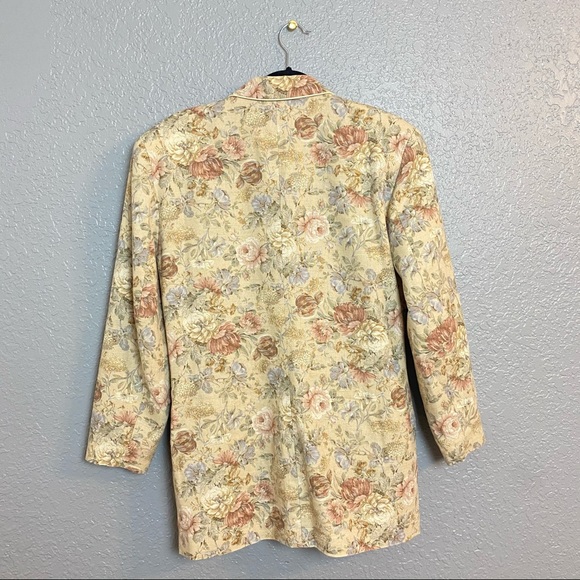 VINTAGE CAROL ANTONE FLORAL WOMENS BLAZER {Medium} - Picture 2 of 6